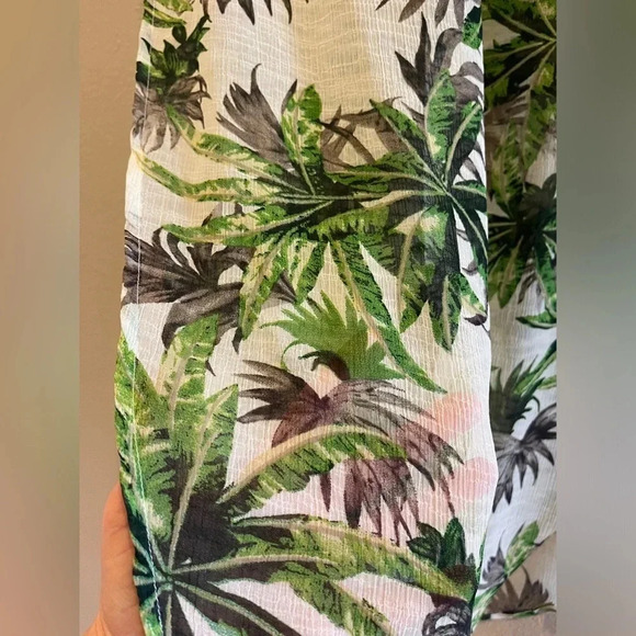 Love Riche Sheer Tropical‎ Palm Mini Maxi Skirt Size Medium - Picture 8 of 14